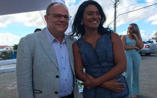 Governador Belivaldo Chagas (PSD), e sua vice Eliane Aquino (PT)